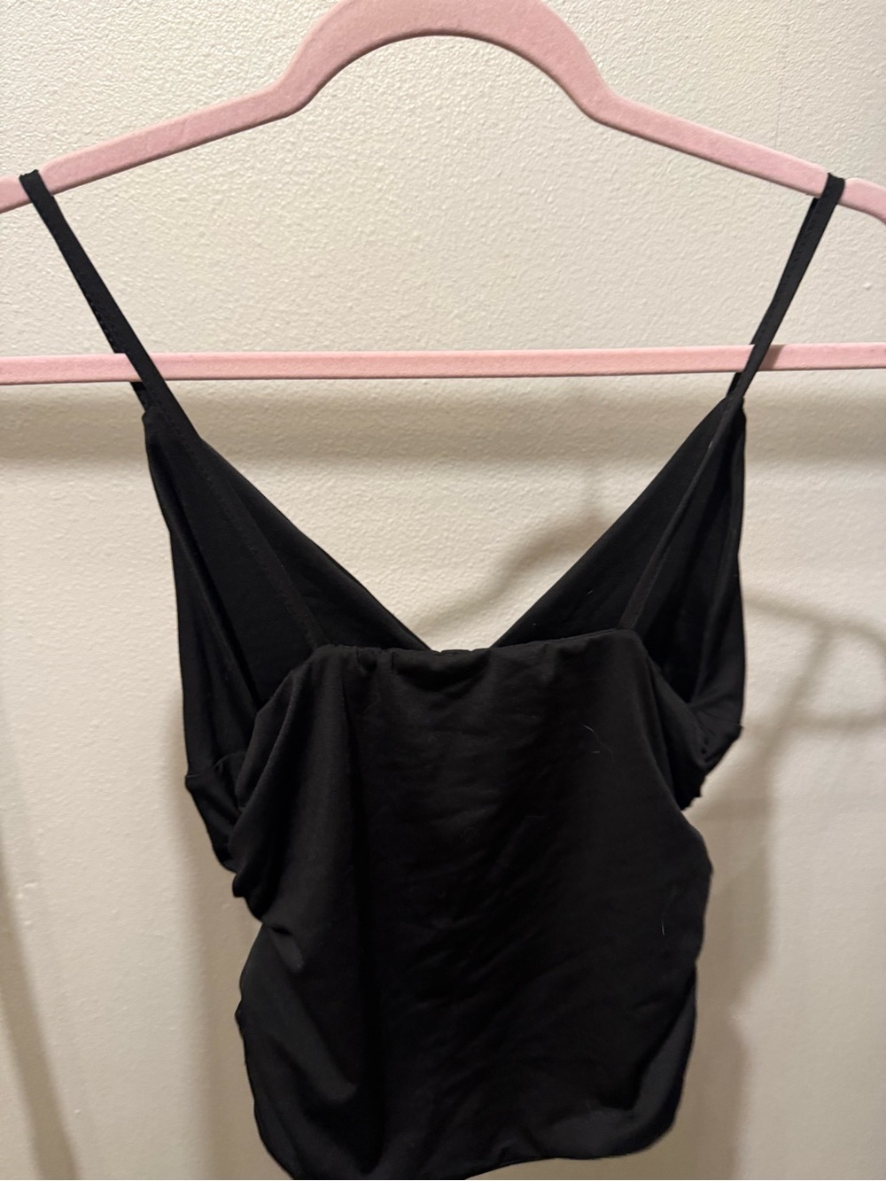 Black Women's V-Neck Cami Tank Top